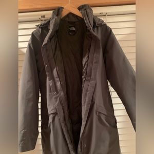 3 in 1 The North Face Grey Long Parka